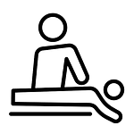 Person receiving a Sports Massage Treatments.